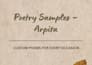 write a personalized poem for any occasion